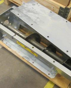 Trough auger end piece M152 with shutter 2m 400x150 M&M